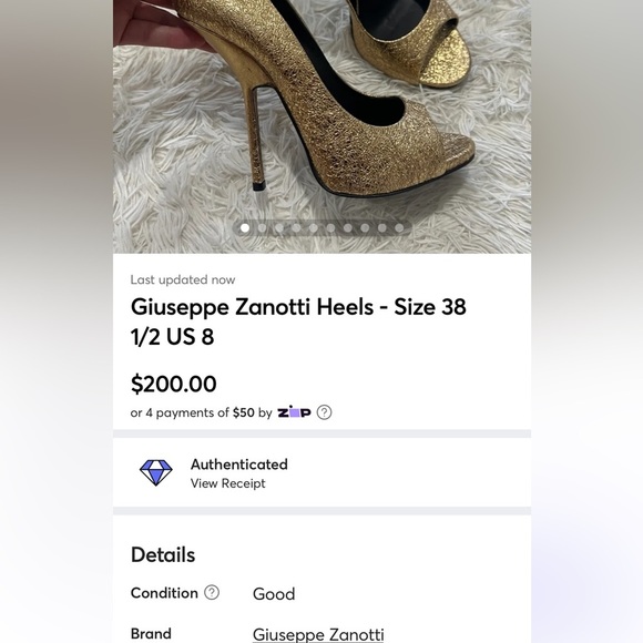 Giuseppe Zanotti Heels - Size 38 1/2 US 8 - Picture 11 of 11